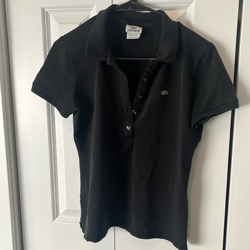 Lacoste Polo Size EU 42 (US L) Black